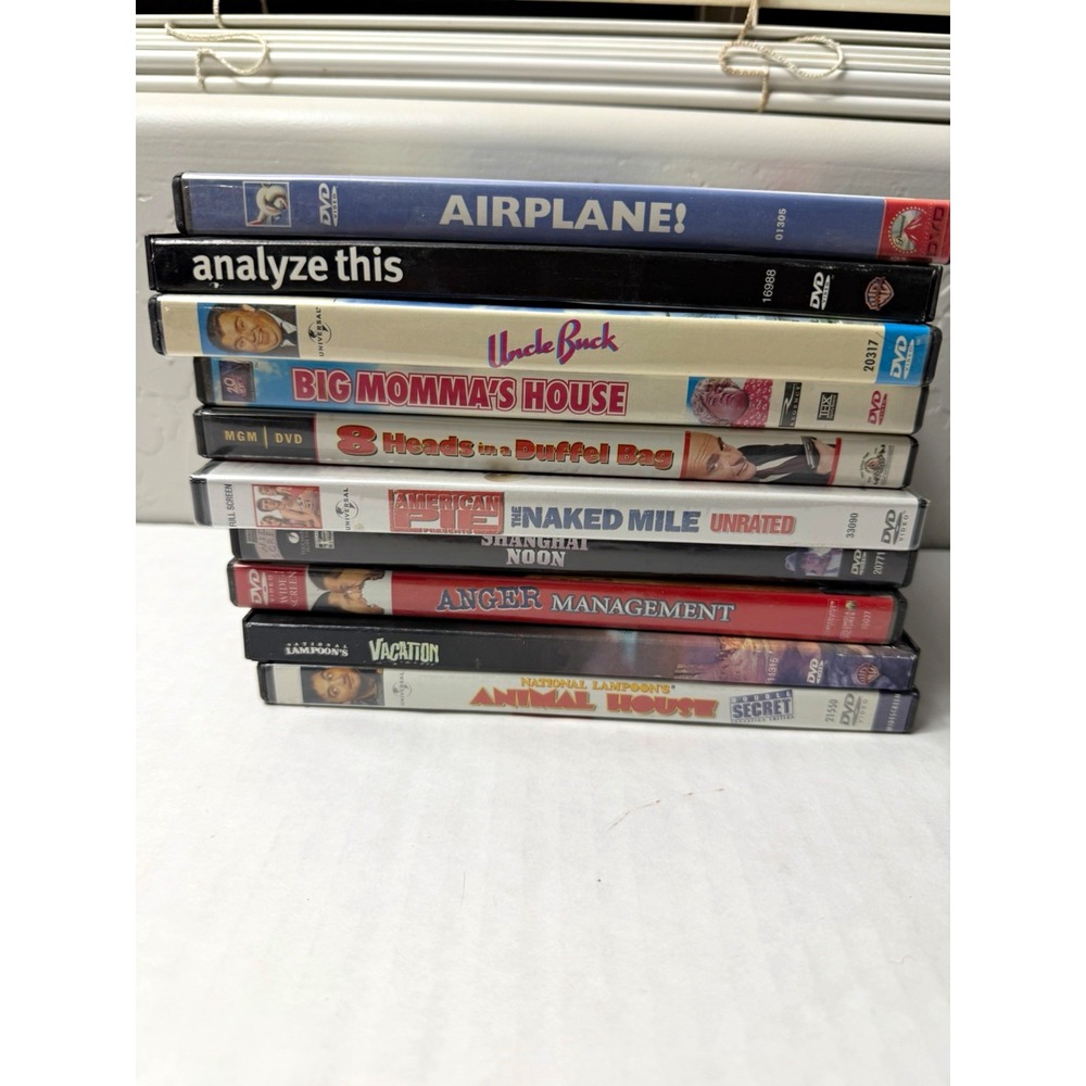 Universal Comedy DVD Mixed Lot Airplane! Analyze This Uncle Buck R Widescreen